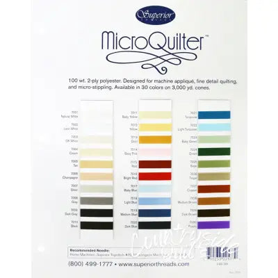 MicroQuilter Color Card