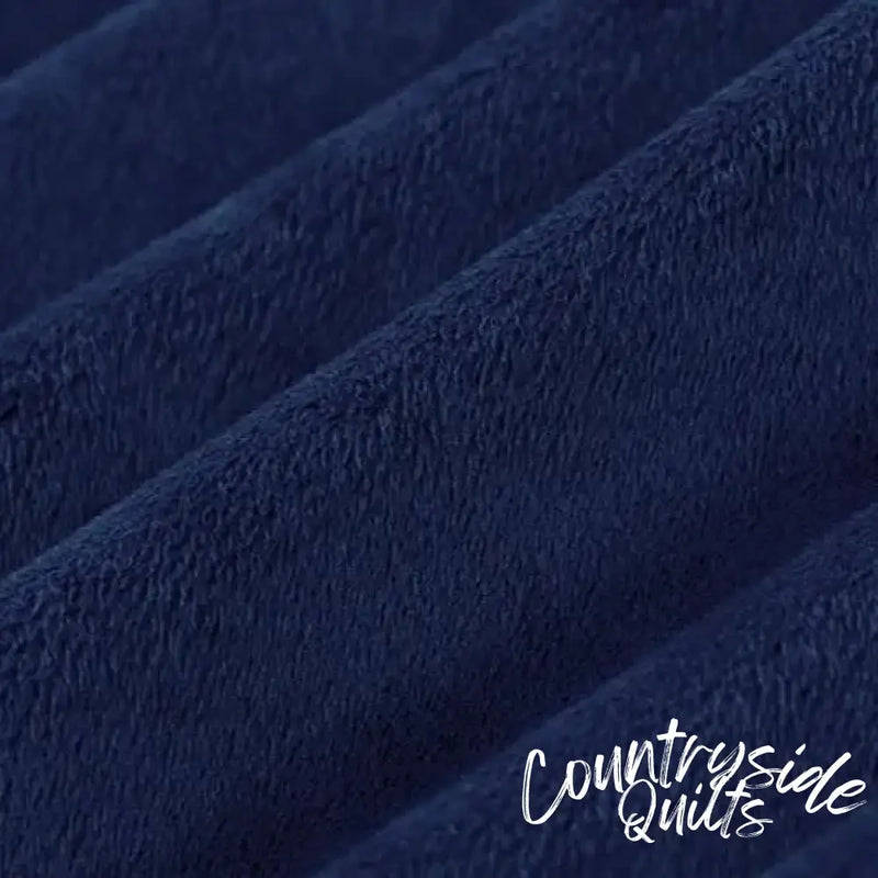 Midnight Blue Cuddle 3 Extra Wide Solid Fabric per yard