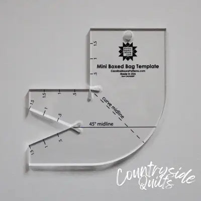 Mini Boxed Bag Template