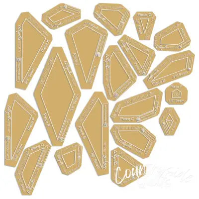 Mini Butterfly Effect Templates with 3/8in Seams 19pc