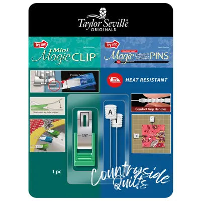 Mini Clip and Alpha Pin Sample Card