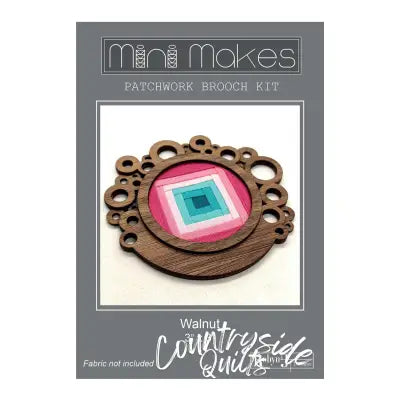 Mini Makes Brooch Circle Walnut