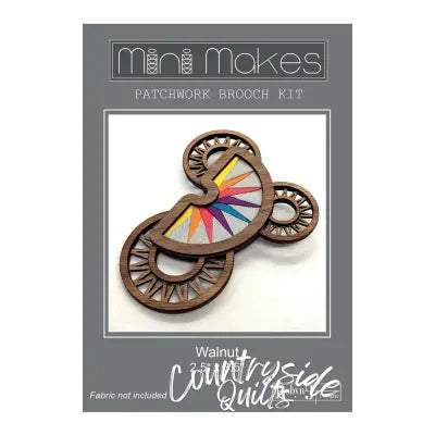 Mini Makes Brooch Moon Walnut