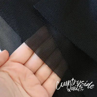 Mini Mesh Black 1yd