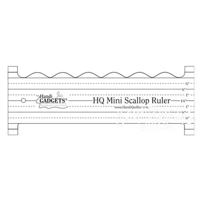 Mini Scallop Ruler