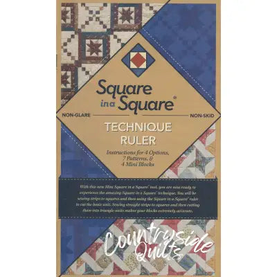 Mini Square in a Square Technique Ruler