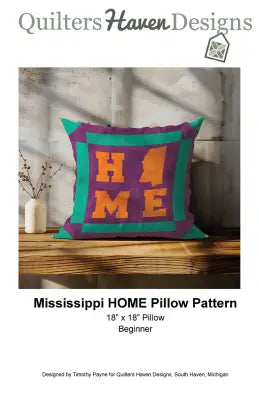 Mississippi HOME Pillow Pattern