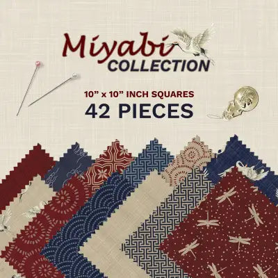 Miyabi Collection 10 Inch Square Pack - 42 Asst