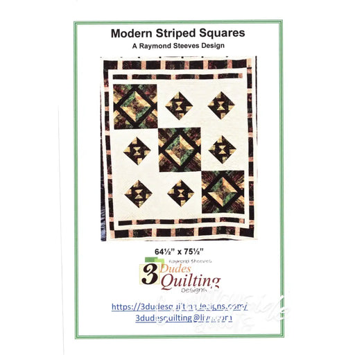 Modern Striped Squares Quilt Pattern 739406408782
