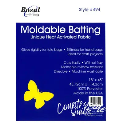 Moldable Heat Activated Batting 18in x 45in