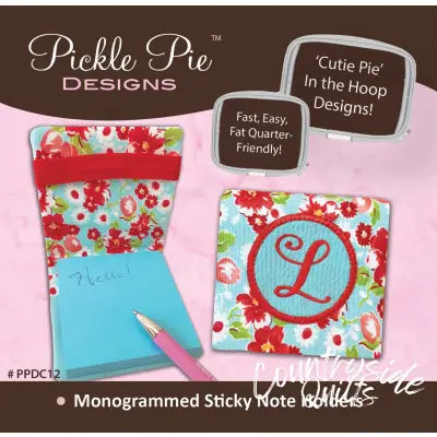 Monogrammed Sticky Note Holders