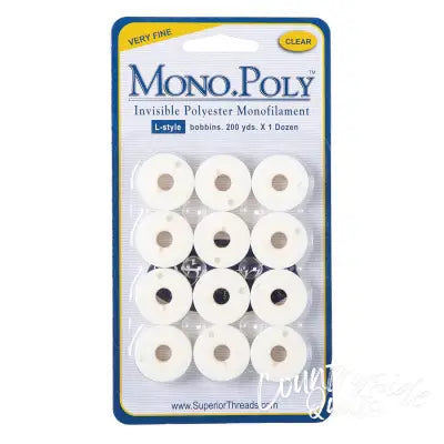MonoPoly Clear Prewound Bobbins Class L