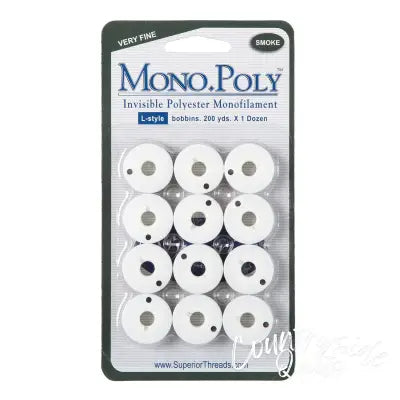 MonoPoly Smoke Prewound Bobbins Class L