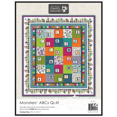 Monster's ABC's Quilt Pattern