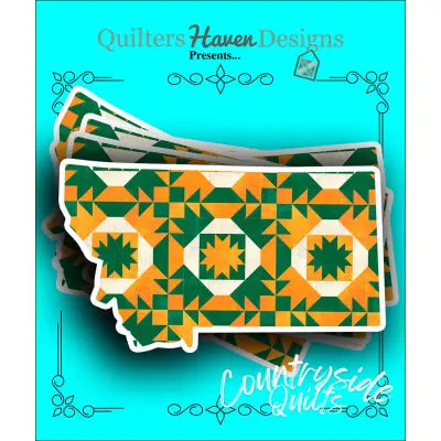 Montana Quilt Sticker 6pk