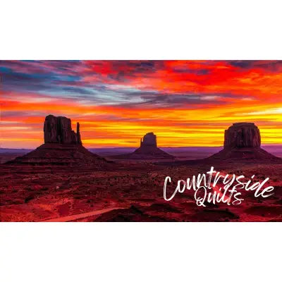 Monument Valley Sunset Panel 29in x 16.5in