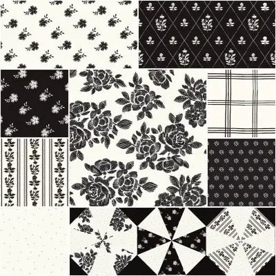 Moonlit Trellis 1 Yard Bundle Cloud, 9pcs