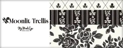 Moonlit Trellis Fat Quarters, 16pcs