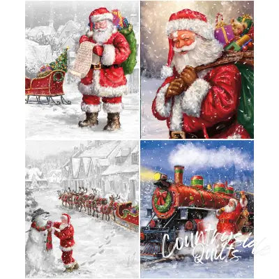 More Christmas Wishes Panel Bundle, 4pcs