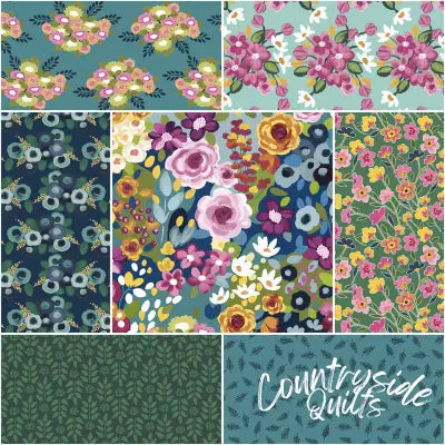 Morning Meadow 1 Yard Bundle Dusk, 7 Pcs.