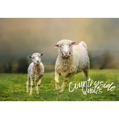 Mother and Lamb Panel 20in x 14in