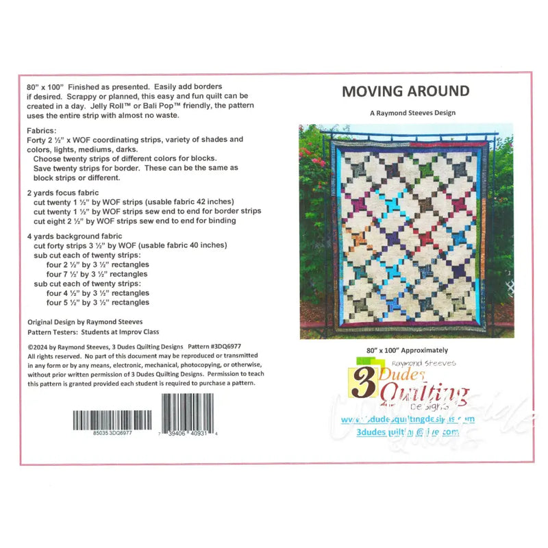 MOVING AROUND QUILT PATTERN Quilt Pattern sku-40414239424587