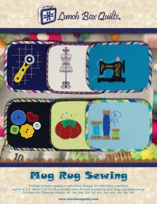 Mug Rug Sewing Applique Embroidery Designs