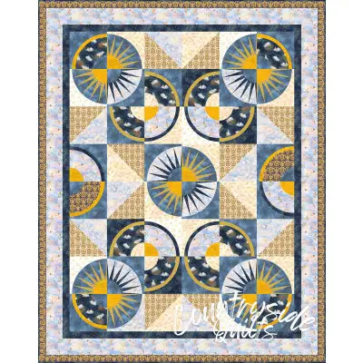 Multi Celestial Song (61.5x77.5") Quilt Top"