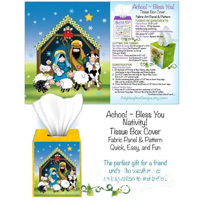 Nativity Tissue Box Panel Instructions