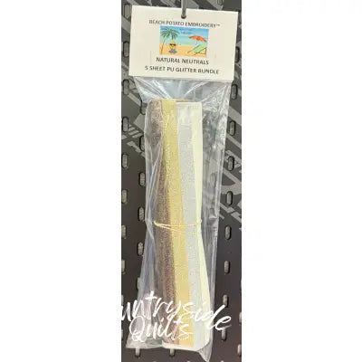 Natural Neutrals Glitter Sheet Bundle 5pk