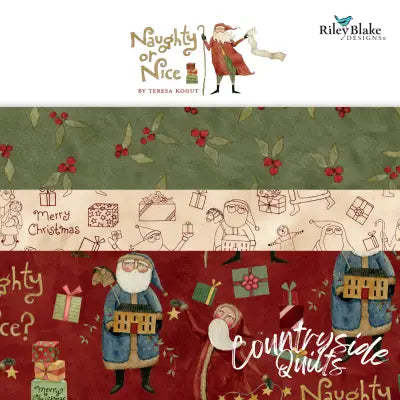 Naughty or Nice 10in Squares, 42pcs/bundle