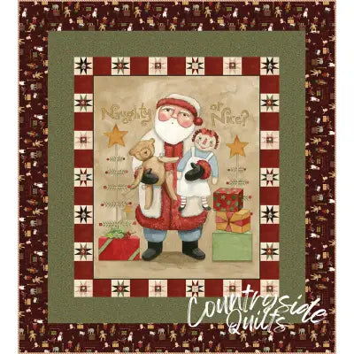 Naughty or Nice Panel Quilt Kit
