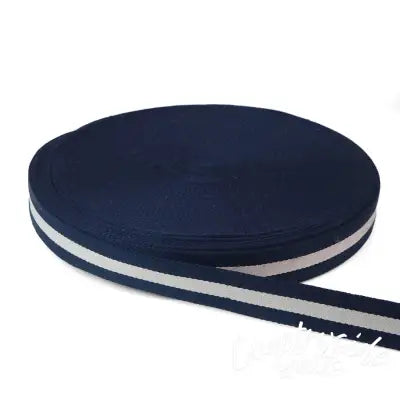 Navy Off White Webbing 1-1/2in x 50 yd
