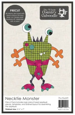 Necktie Monster Laser Precut Fused Applique Pack