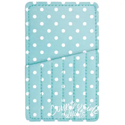 Needle Carry Card Aqua Polka Dot