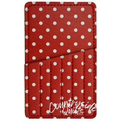 Needle Carry Card Red Polka Dot