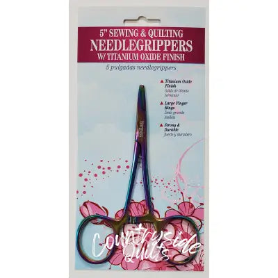 Needle Gripper Large Finger Holes Forceps 5in