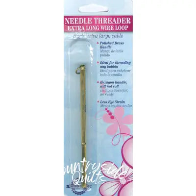 Needle Threader with Extra Long Wire Loop