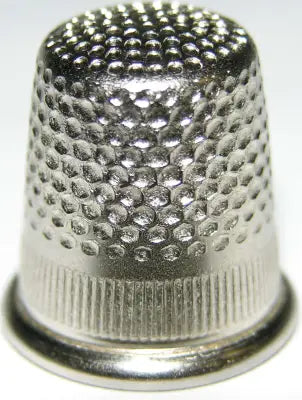Nickel Plated Brass Thimble Size 7 10ct