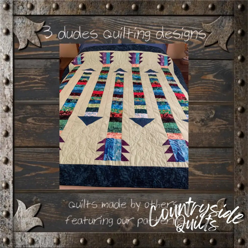 Nine Arrows Quilt Pattern 85035 3DQ6968