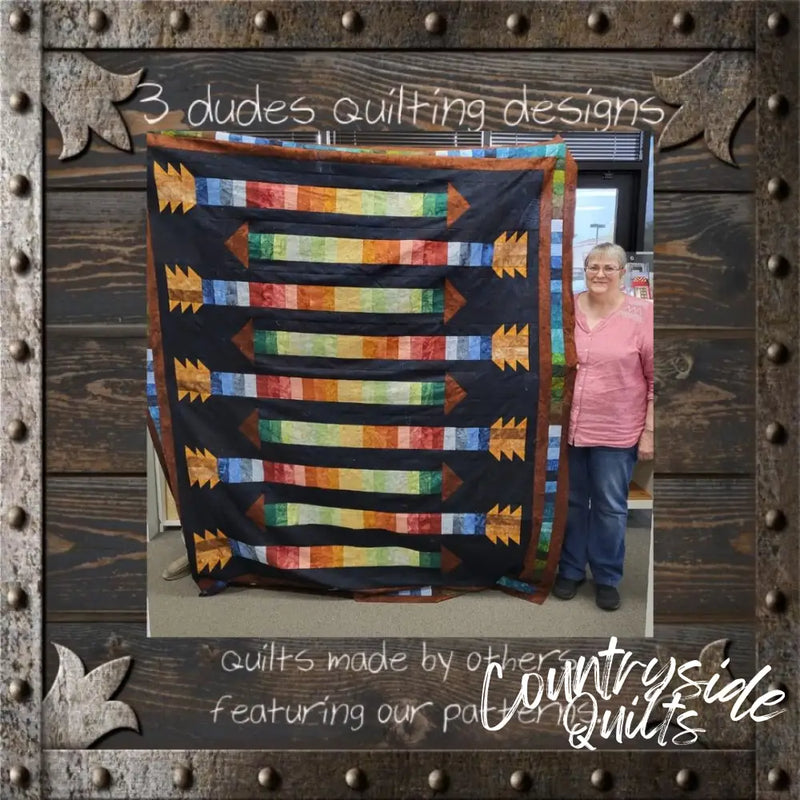 Nine Arrows Quilt Pattern 85035 3DQ6968