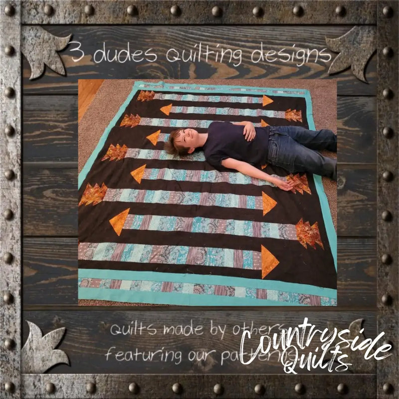 Nine Arrows Quilt Pattern 85035 3DQ6968