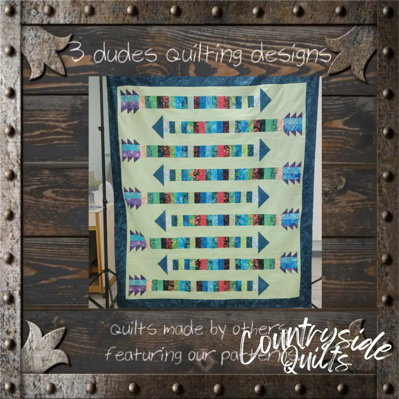 Nine Arrows Quilt Pattern 85035 3DQ6968