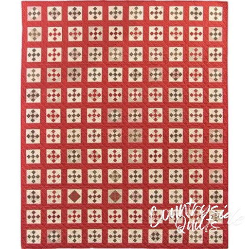 Nine Patch Melody Quilt Pattern by Primitive Gatherings