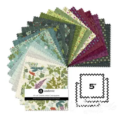 Nordic Summer 5 Inch Square 42 Cuts Each
