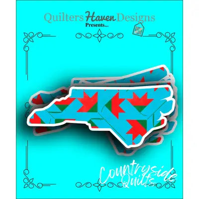 North Carolina Quilt Sticker 6pk