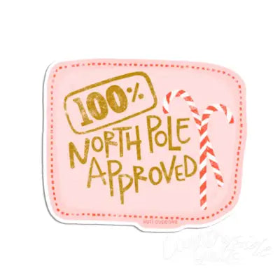 North Pole Approved - Sticker