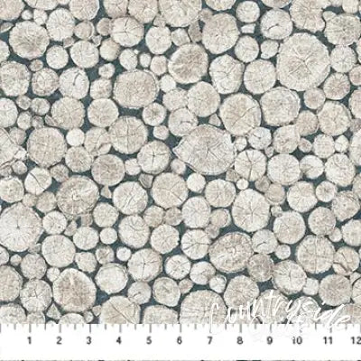 Northcott - Timberland Trail Flannel - Crosscut Logs 217384