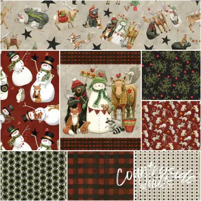 Northern Christmas 1 Yard Bundle Neutral, 8 Pcs.