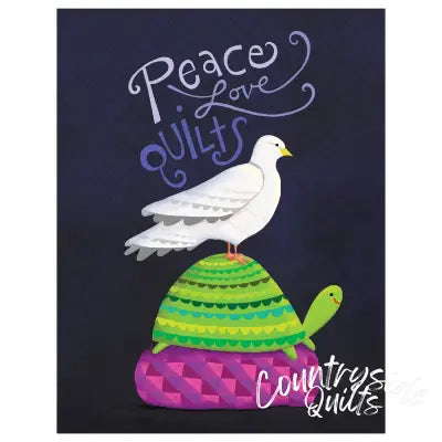 Notecard Peace Love Quilts